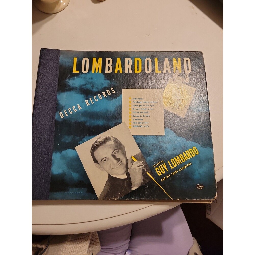 Rare Vintage Lombardoland Box Set - 4 Records - Guy Lombardo Decca Records 78rpm